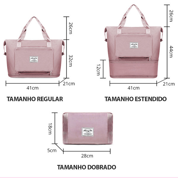 Bolsa Grande Expansível Impermeável